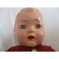 ANTIQUE RELIABLE, CANADA DOLL  - OPEN/CLOSE EYES & TWO CUTE FRONT TEETH