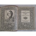 FOR ANCHEN ONLY - EARLY 1900`s - A CHRISTMAS CAROL BY CHARLES DICKENS - BROWN SUEDE COVER