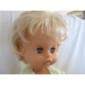 VINTAGE 48CM TALL DOLL  - A PUZZLER - FIRST LOVE?  TINY TEARS?