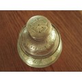 RELISTED - VINTAGE BRASS ELEPHANT/TEMPLE CLAW BELL WITH ORIGINAL CLANGER
