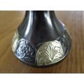 A VINTAGE METAL AND BRASS OPIUM PIPE FROM INDIA