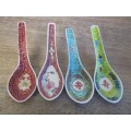 FOUR PRETTY CHINESE SPOONS TO ADD TO A COLLECTION - ONE PRICE TAKES ALL