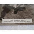 ANTIQUE 1911 `ALL-BRITISH` POST CARD - THE HOBBLE SKIRT - INSPIRED BY 1ST WOMAN AEROPLANE PASSENGER