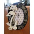 QUIRKY `SOFT MOON` PHOTO FRAME WITH CUTE CAT - AS NEW