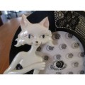 QUIRKY `SOFT MOON` PHOTO FRAME WITH CUTE CAT - AS NEW