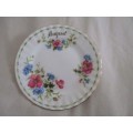 ROYAL ALBERT FLOWERS OF THE MONTH PLATE - AUGUST, POPPY DESIGN