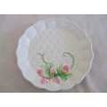 VINTAGE BASSANO, ITALY MAJOLICA PLATE WITH STRAWBERRY DESIGN