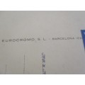 VINTAGE 1960`s/70`s EUROCROMO, SPAIN POSTCARD  SIGNED FALLARDA/GALLARDA (WITH S.A. POSTAGE STAMP)