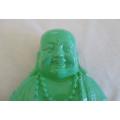 AWESOME COLOUR!  LARGE HAPPY BUDDHA WITH CHINESE SYMBOLS OF HEALTH, WEALTH AND HAPPINESS