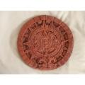 VINTAGE AZTEC SUN CALENDER WALL PLAQUE FROM MEXICO