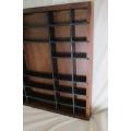 53 SPACES - VERY LARGE WOODEN PRINTERS TRAY FOR YOUR COLLECTABLES