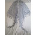 A DELICATE, LACY VINTAGE MANTILLA LIKE THE ONES WE USED TO WEAR TO CHURCH