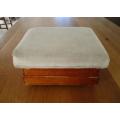 A  VINTAGE WOODEN FOOTSTOOL