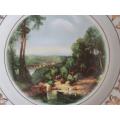 LORD NELSON WARE DISPLAY PLATE WITH WALL HANGER - TURNER `CROSSING THE BROOK`