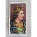 VINTAGE 1935 JOHN PLAYER & SONS CIGARETTE CARDS - ALL THE KING HENRYS OF ENGLAND!