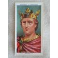VINTAGE 1935 JOHN PLAYER & SONS CIGARETTE CARDS - ALL THE KING HENRYS OF ENGLAND!