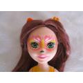 CUTE ENCHANTIMALS-LIKE DOLLY WITH CAT FACE AND EARS