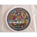 CROWN STAFFORDSHIRE FINE BONE CHINA LARGE  DISPLAY PLATE - THE LAST SUPPER