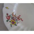 CIRCA 1912-1956 - ANTIQUE/VINTAGE ROYAL DOULTON OLD LEEDS SPRAYS PLATE WITH HANGER