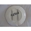 SIMPLY BEAUTIFUL - GLAZED CERAMIC ART DISPLAY PLATE WITH FACE (PLUS WALL HANGER)