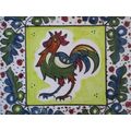 RARE VINTAGE/ANTIQUE RECLAIMED HAND PAINTED COIMBRA, PORTUGAL TILE - SIGNED