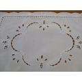 SIX BEAUTIFUL CUTWORK EMBROIDERY PLACEMATS IN LOVELY CONDITION