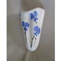Small vintage porcelain wall pocket to display delicate posies