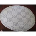 A Large vintage lace tablecloth - oval