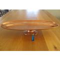 Made in India - a very large vintage footed copper serving platter - great for entertaining