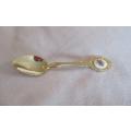Set 2 - For PhiStr9436 only-six Eetrite 24ct gold plated Royal Albert Teaspoons in box - Moss Rose