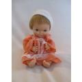 As cute as a button - small vintage 1960`s Chiltern doll with cheeky smile