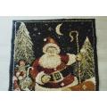 A charming, good quality woven Santa rug for Christmas