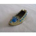 Very decorative vintage Indian brass shoe