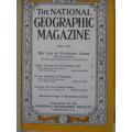 Six 1955 & 1956 National Geographic magazines (bound) plus book ex N.G. Writer & editor