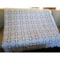 A beautiful very large lace table cloth/throw - 2.5m x 1.5m