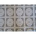 A beautiful very large lace table cloth/throw - 2.5m x 1.5m