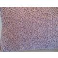 A beautiful vintage hand crocheted cushion - expertly crocheted