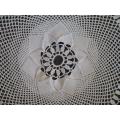 An exceptional vintage round intricately hand crocheted cloth - beautiful!