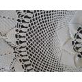 An exceptional vintage round intricately hand crocheted cloth - beautiful!