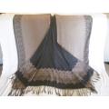 An unusual and gorgeous reversable Poncho-style Pashmina shawl/cloak - one size fits all
