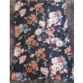 A very pretty soft floral shawl/throw with lovely roses