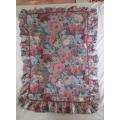 Two lovely large cushion covers with pretty pink roses design