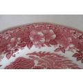 Very large Enoch Wedgwood Tunstall genuine hand engraved plate - `woodland`