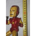 MARVEL BOBBLE HEAD IRON MAN LARGE CONDITION GOOD NOT IN BOX