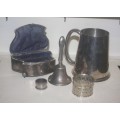 JOB LOT OF SILVER AND PLATED ITEMS BID IS FOR ALL SEE DISCRIPTION PAGE
