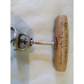 Antique Walker`s patent bell corkscrew advertising Mathers old Scotch  whiskeys