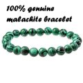 @ 10mm beads,Malachite bracelet 20cm length 100% Genuine crystal.High gloss polished.Feng-Shui,Reiki