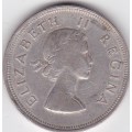 1955 UNION OF SOUTH AFRICA 2 AND A 1/2 SHILLING