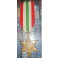 2 X WORLD WAR TWO MEDALS ONE ITALY STAR AND ONE 1939-1945 STAR