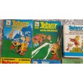 Comic books (5x Asterix plus 1x Tintin)